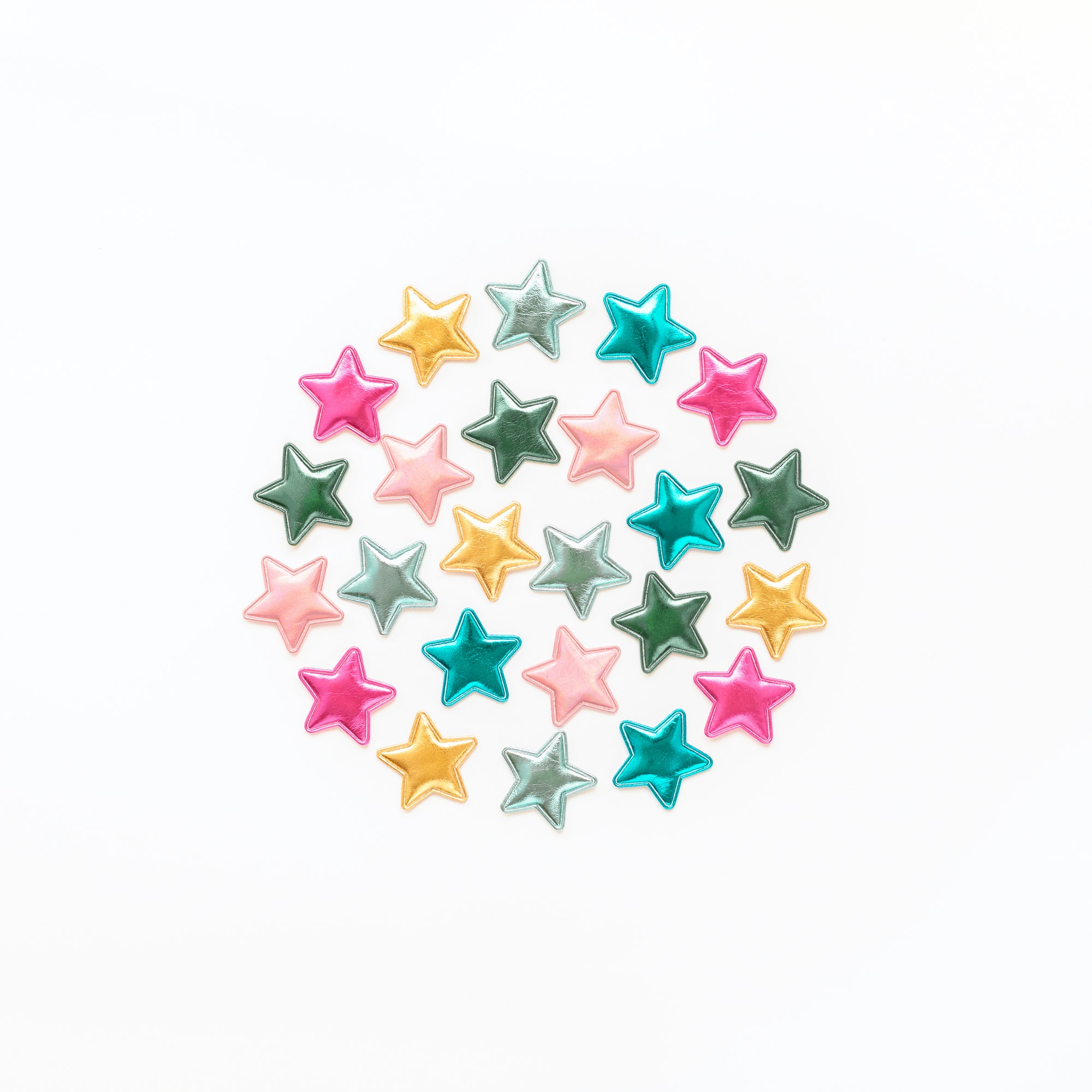 Decorative stars holiday composition